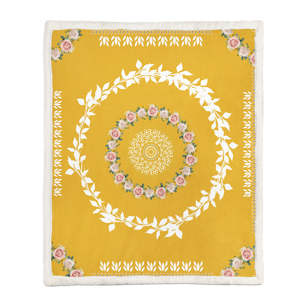 Flannel Blanket Air Conditioning and Napping Blanket