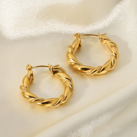 Earrings Stainless Steel Bread