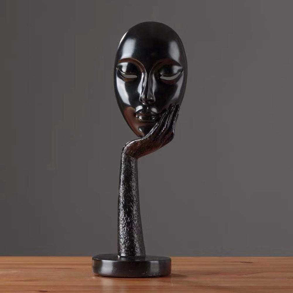 Nordic Abstract Art Thinker Statue Office