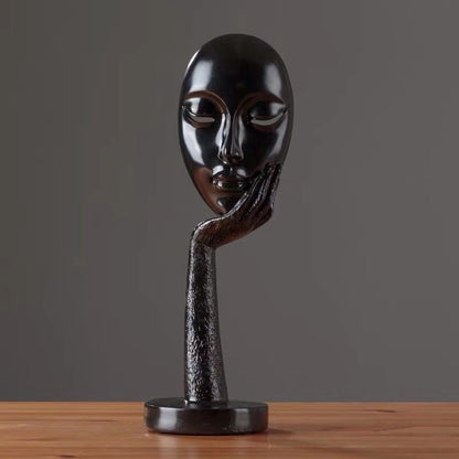 Nordic Abstract Art Thinker Statue Office
