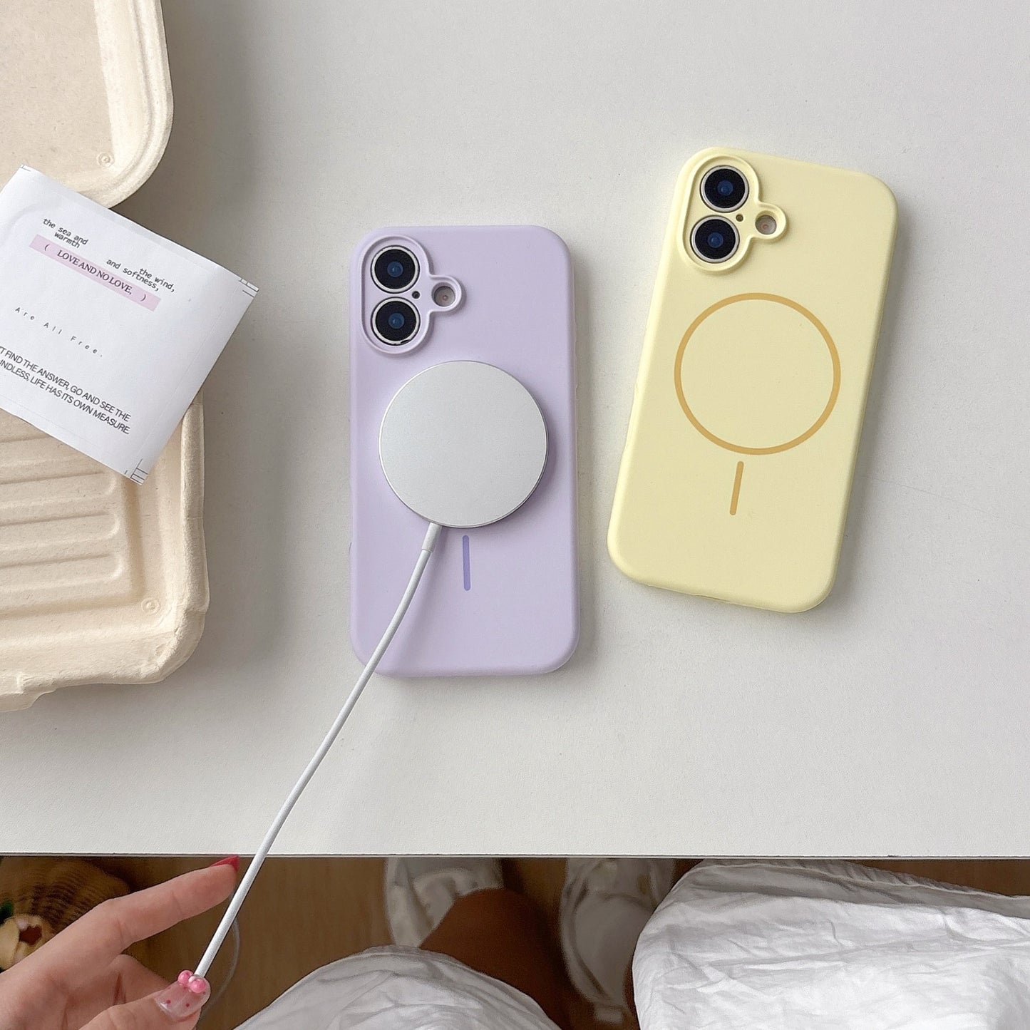 Magnetic Phone Case Liquid Silicone