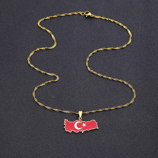 Turkey Flag Chain Jewelry