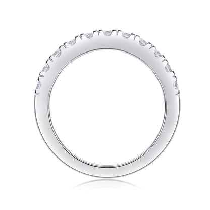 Minimalist Moissanite Silver Ring