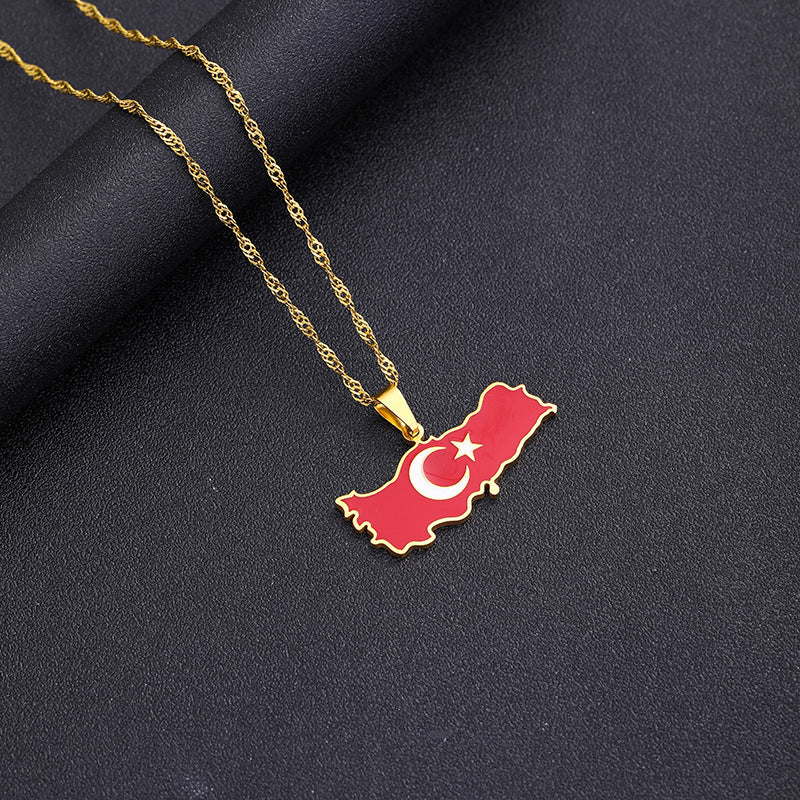 Turkey Flag Chain Jewelry
