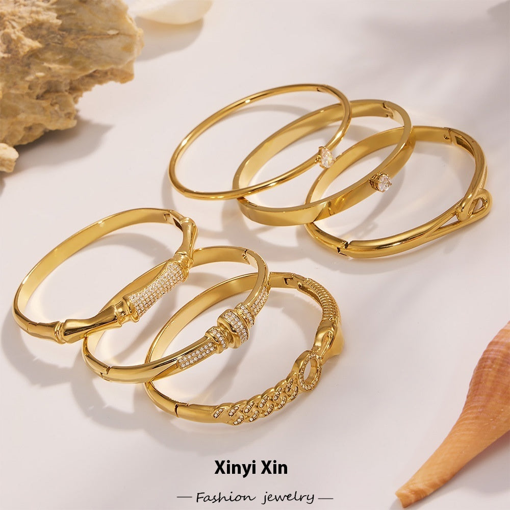 Zirconia Buckle Bracelet