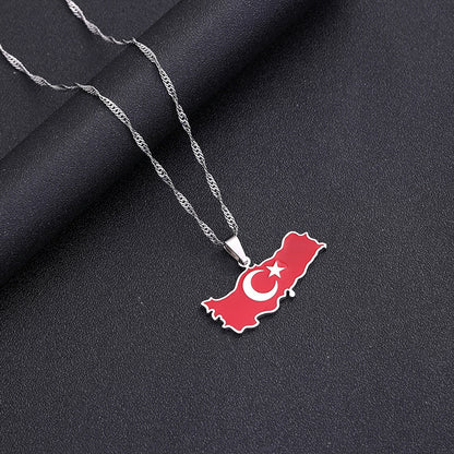 Turkey Flag Chain Jewelry