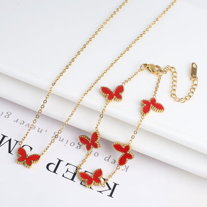 Simple Fashion Personality Temperament Butterfly Necklace