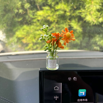 Healing System Small Vase Car Interior Decoration Ornament