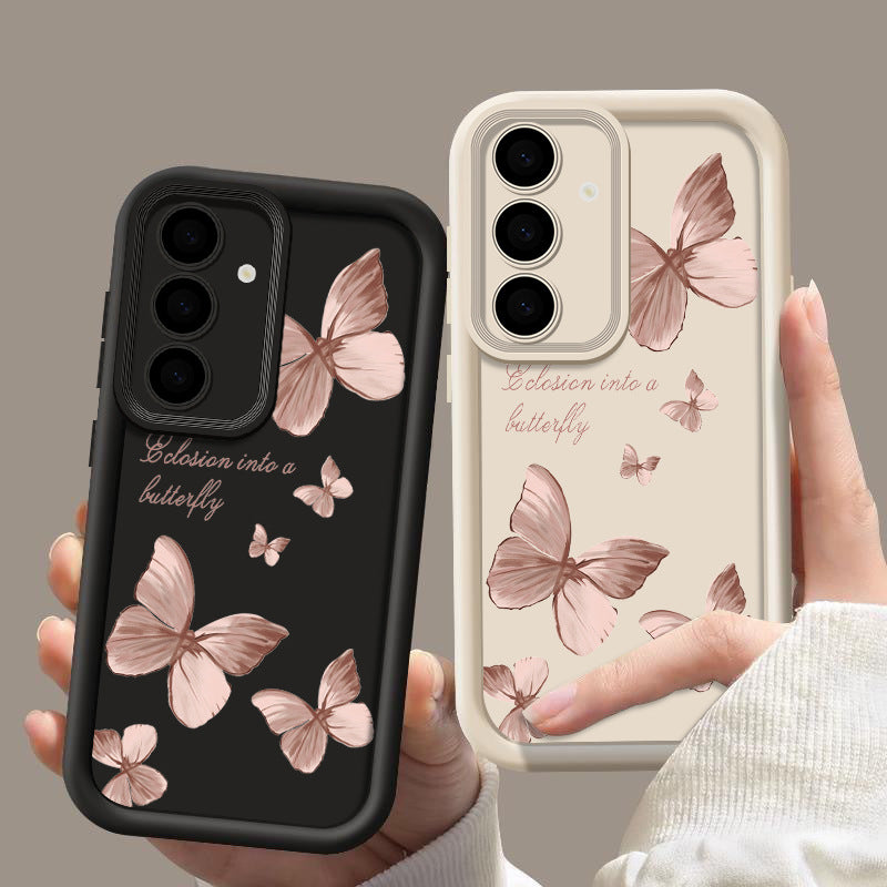 Anti-fall Ladder Graffiti Letter Painted Butterfly Phone Case