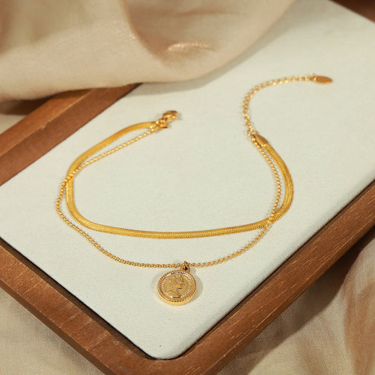 Luxury Retro Round Anklet