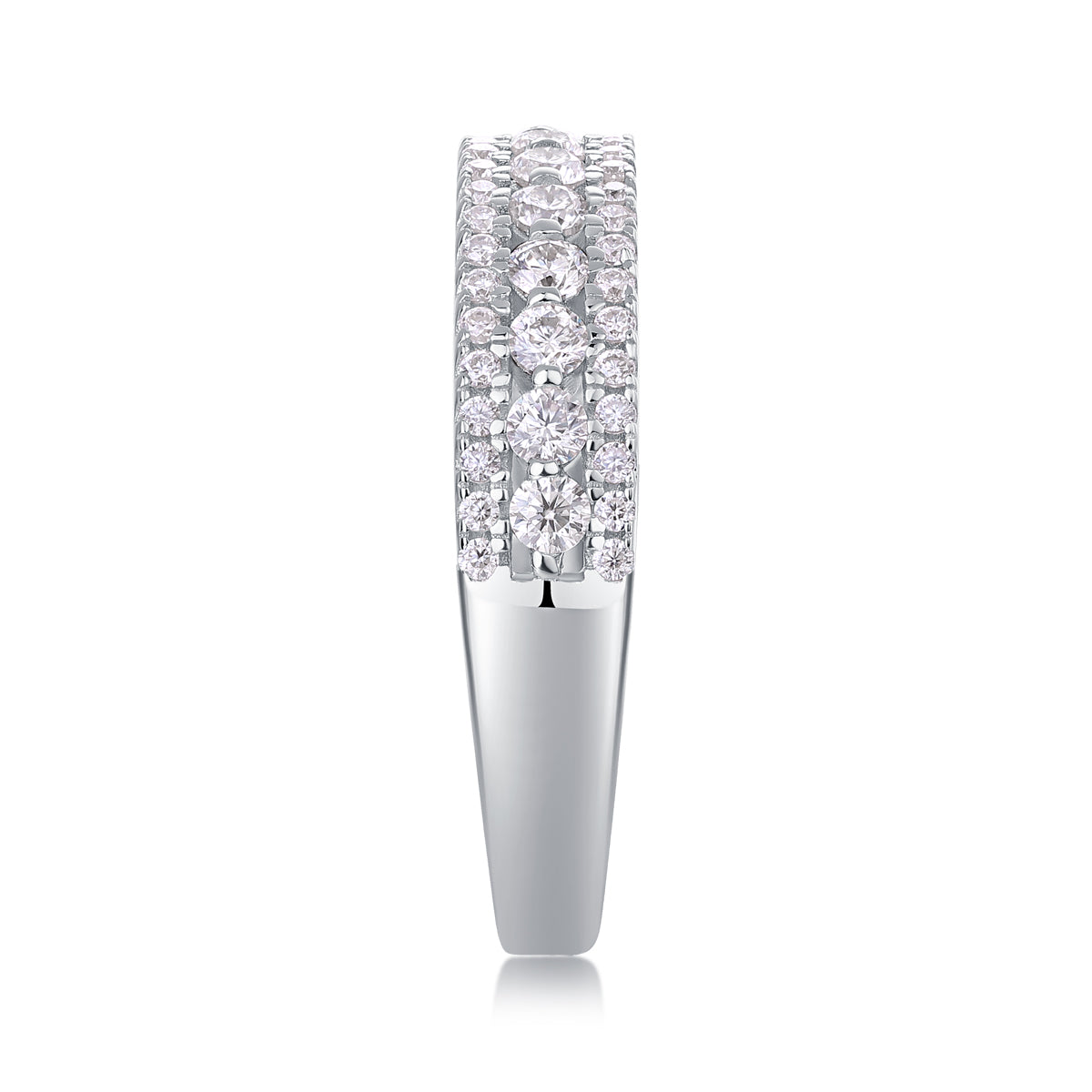 Luxury Moissanite Sterling Silver Ring