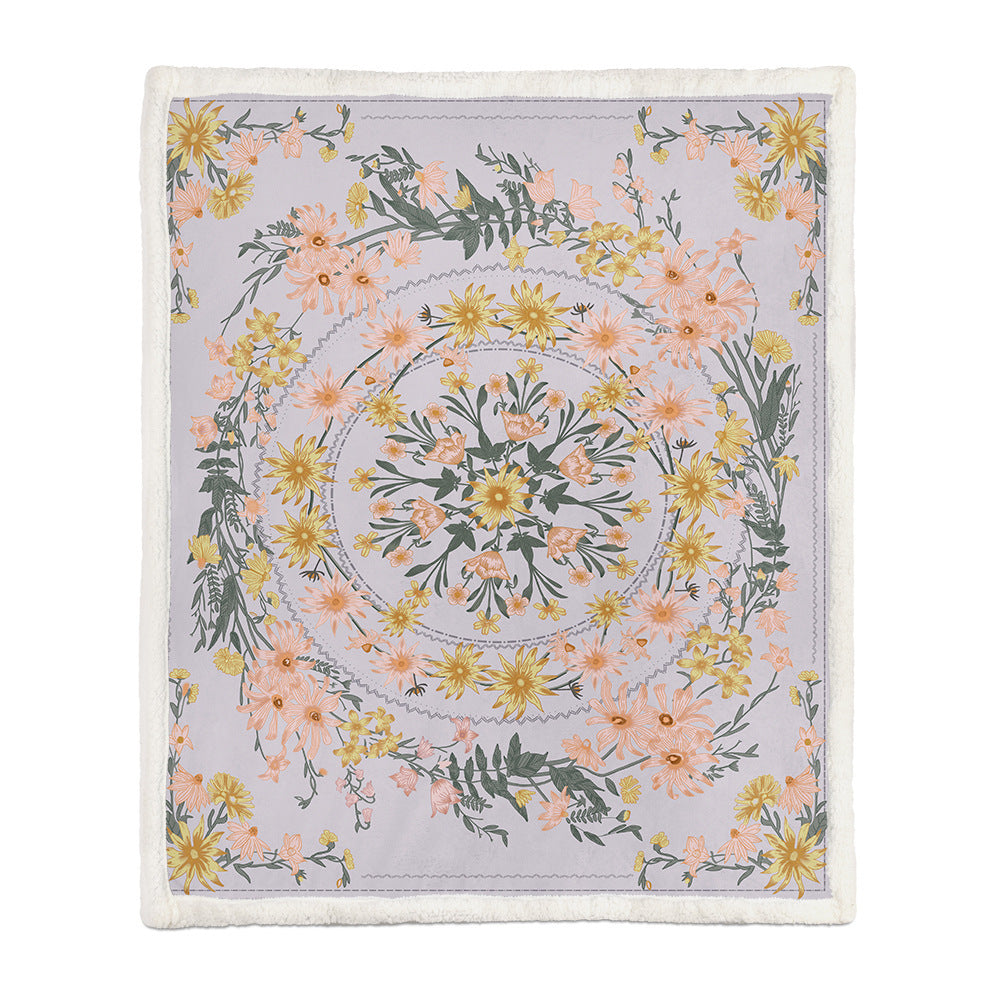 Flannel Blanket Air Conditioning and Napping Blanket