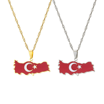 Turkey Flag Chain Jewelry