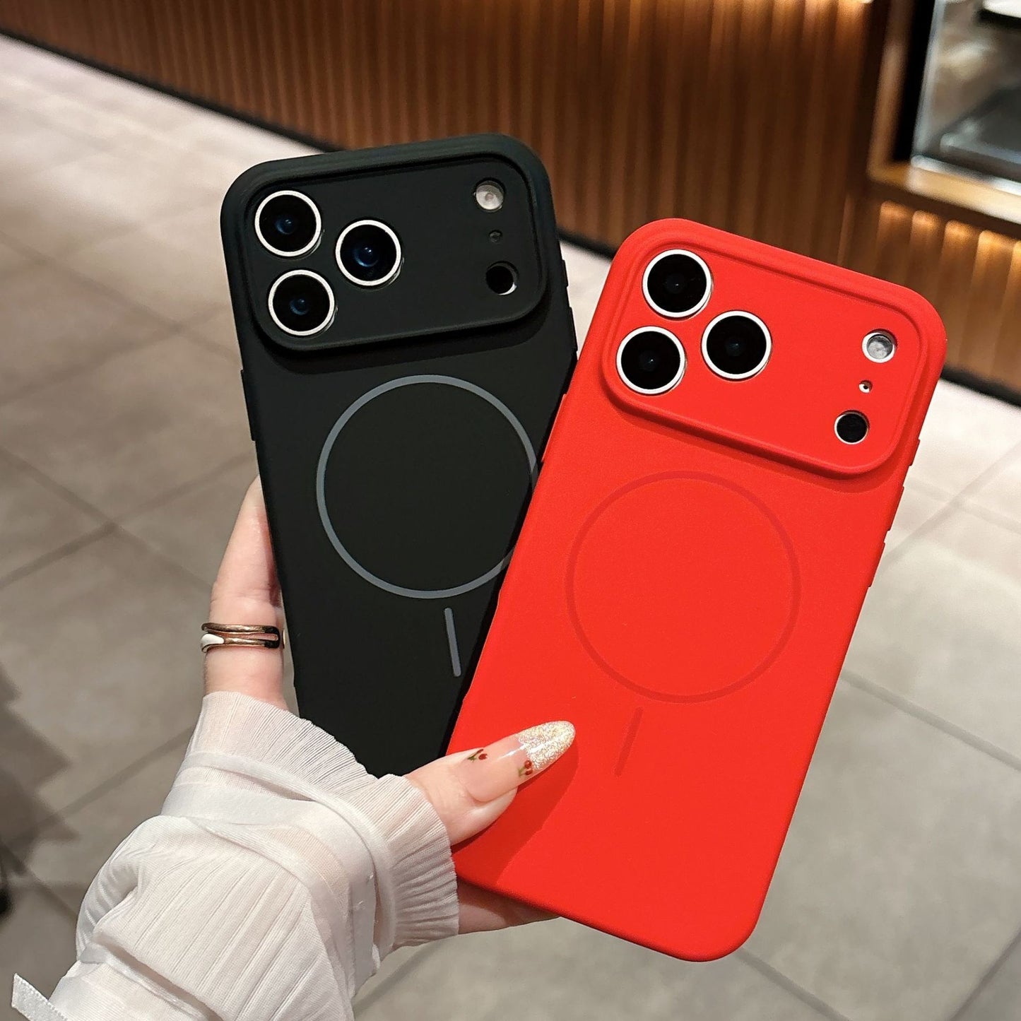 Magnetic Phone Case Liquid Silicone