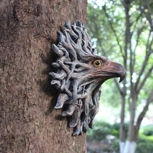 Eagle Head Tree Wall Hanging