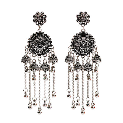 Bell Tassel Long Earrings