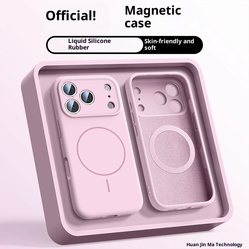 Magnetic Phone Case Liquid Silicone