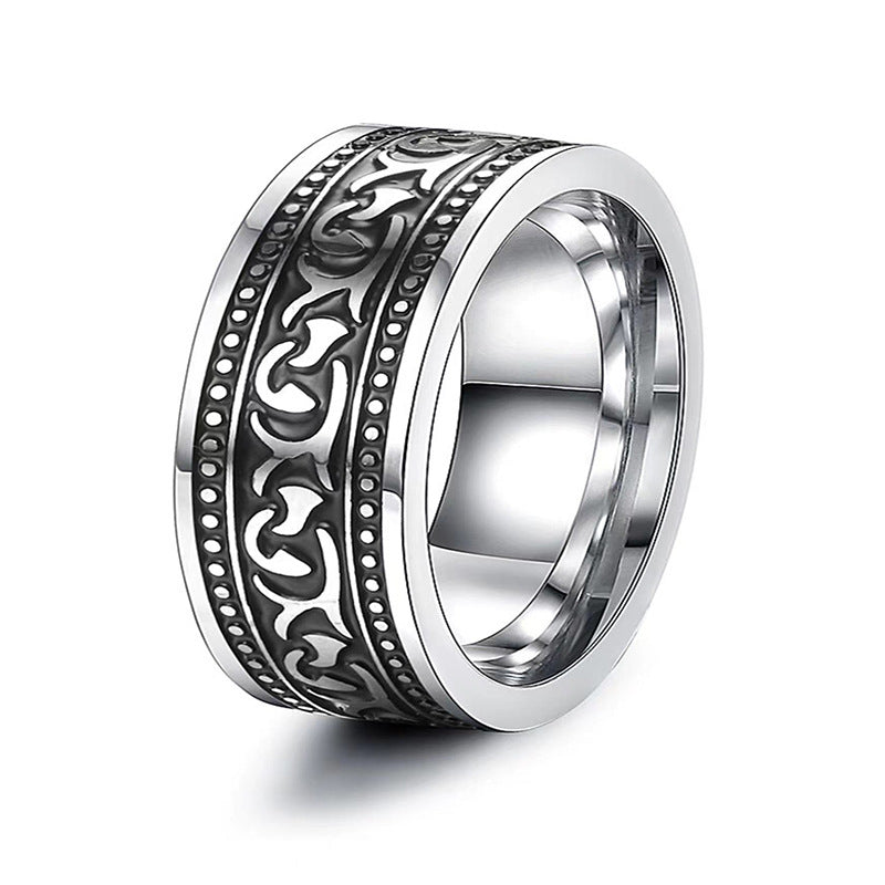 Retro Silver Men  Ring