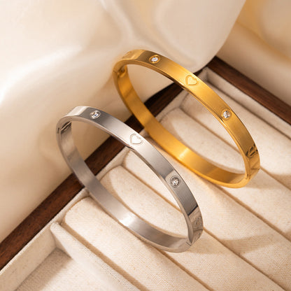 Titanium Steel Diamond Bracelet