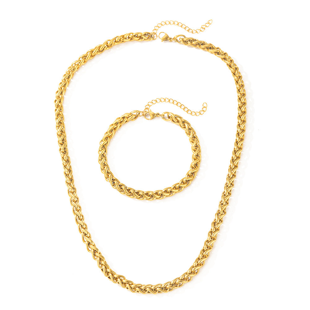 Minimalist Bracelet And Necklace Set