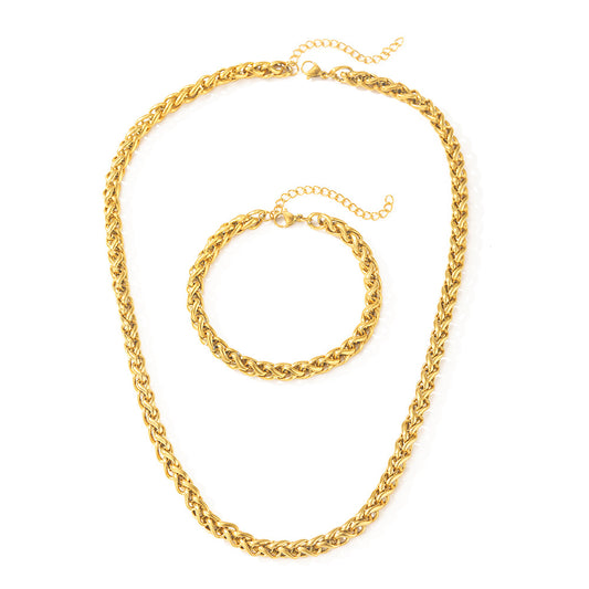 Minimalist Bracelet And Necklace Set