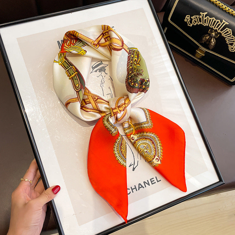 Silk Scarf Women's Headscarf Spring And Autumn