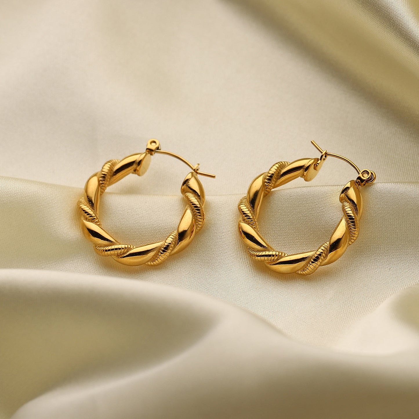 Earrings Stainless Steel Bread