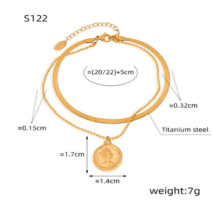 Luxury Retro Round Anklet