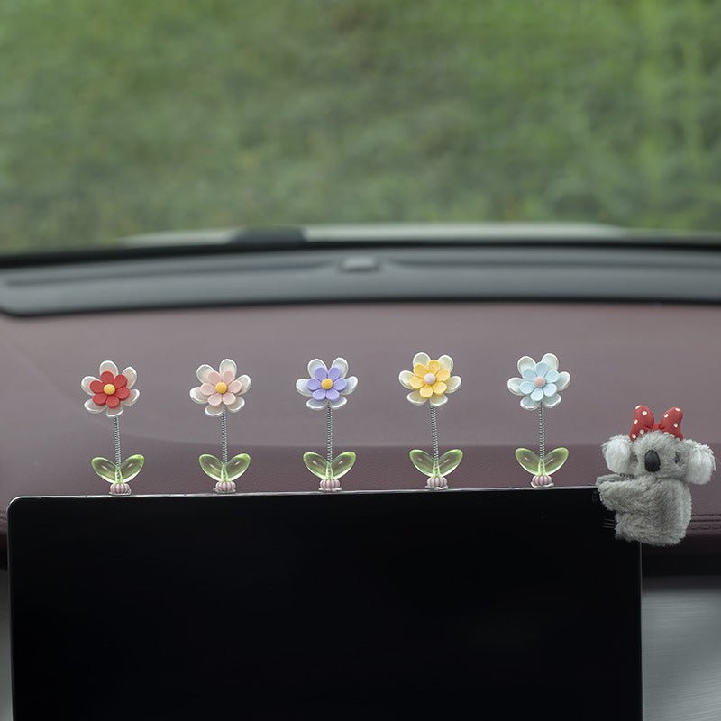 Car Dashboard Spring Decorative Ornaments