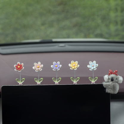 Car Dashboard Spring Decorative Ornaments