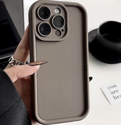 Frosted Photo Frame Simple Drop-resistant Soft Phone Case