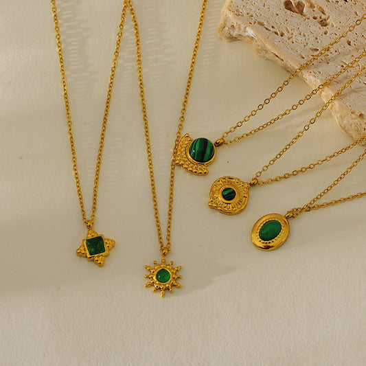 Vintage Emerald Necklace