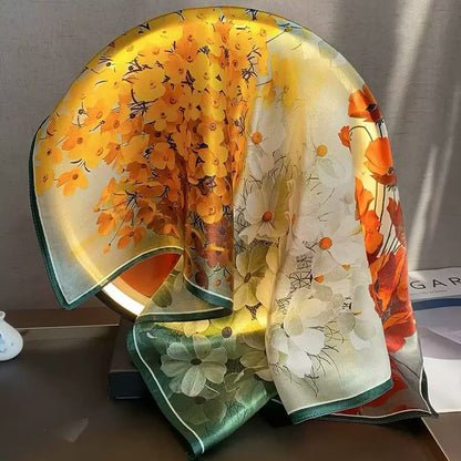 Silk Scarf Women's Headscarf Spring And Autumn