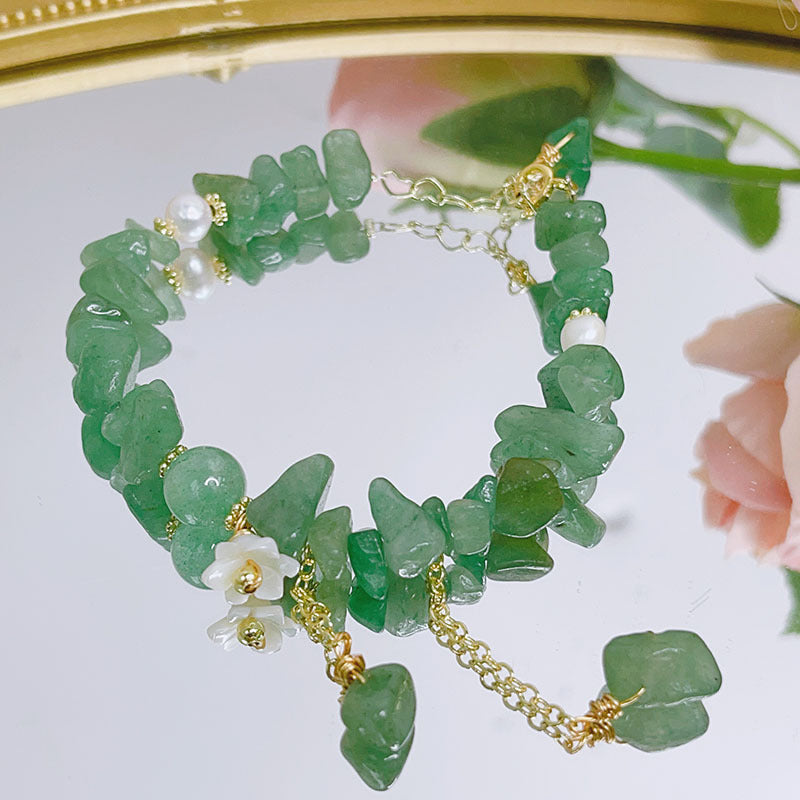 Stone Pearl Bracelet Shell