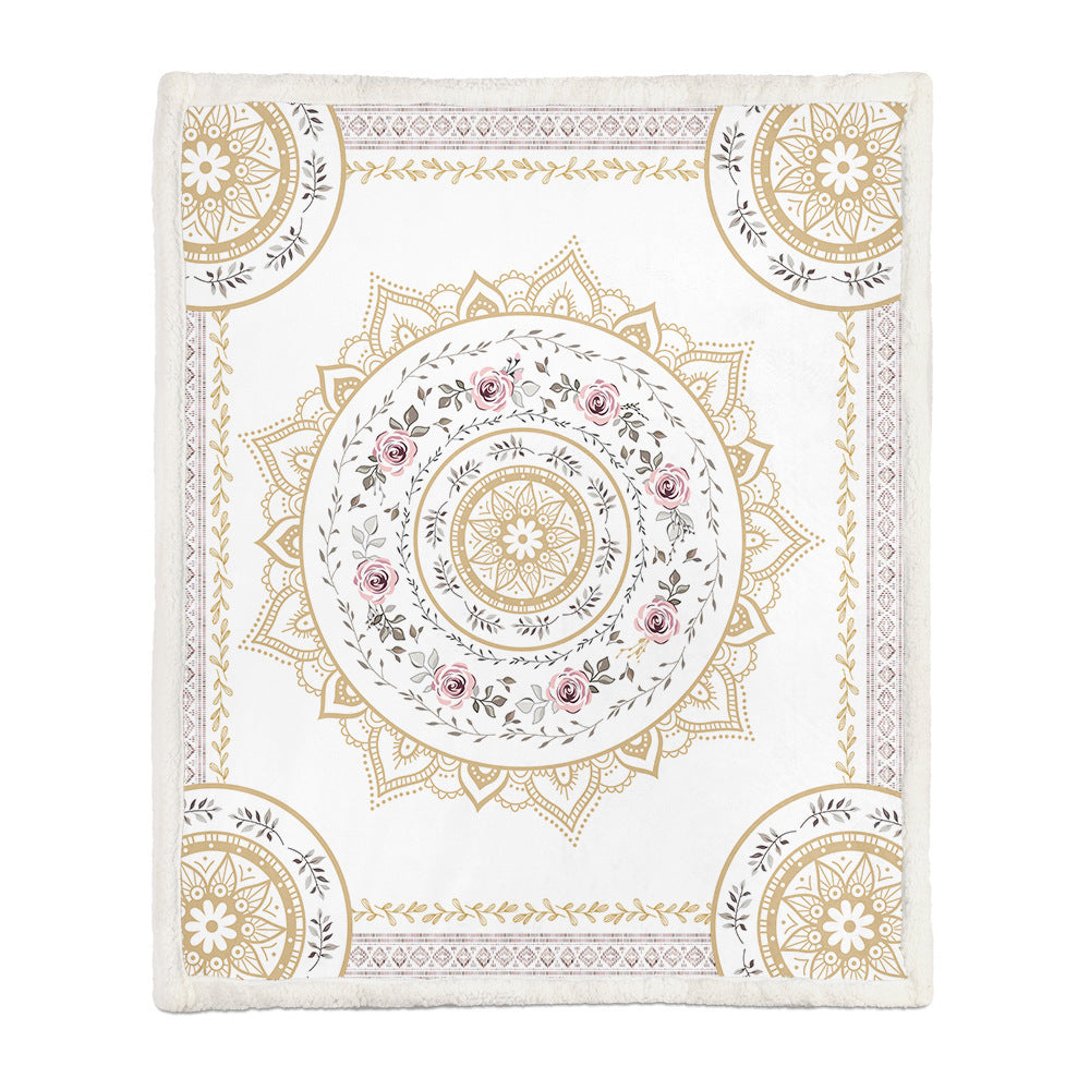 Flannel Blanket Air Conditioning and Napping Blanket