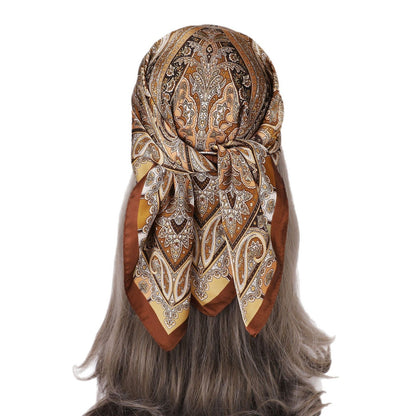 Printed Scarf Silk-like Fashion Shirt Scarf Scarf