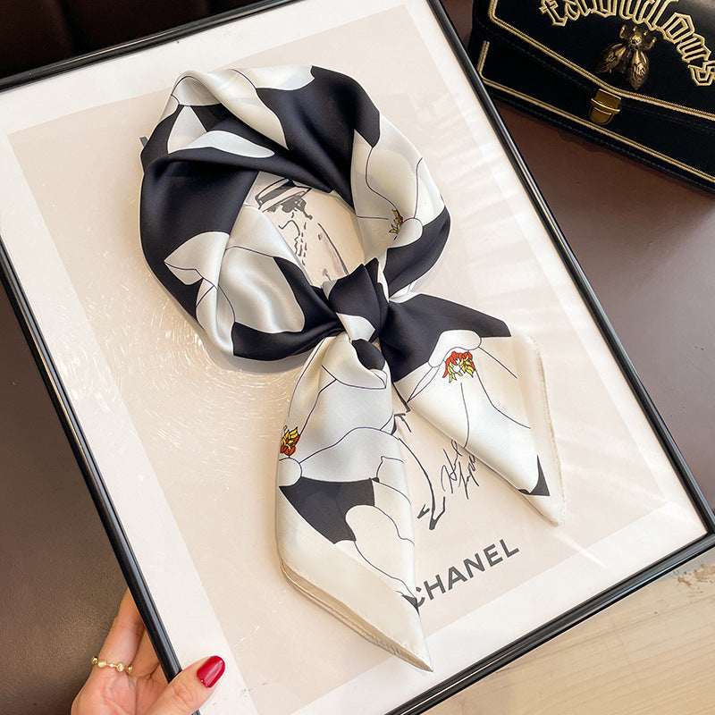 Silk Scarf Women's Headscarf Spring And Autumn