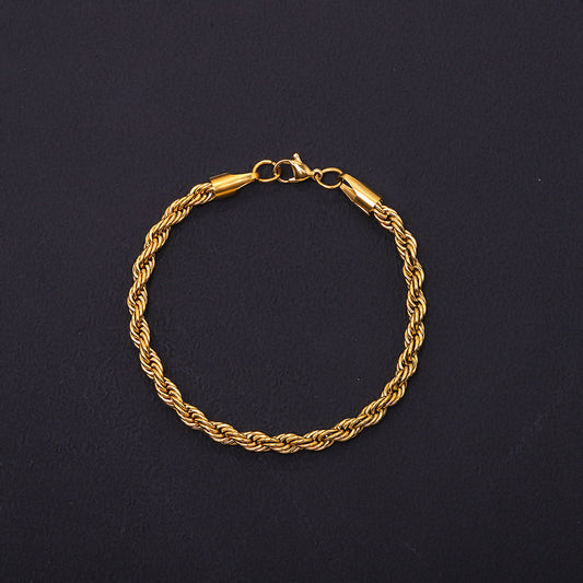 Twisted Gold Plated Bracelet