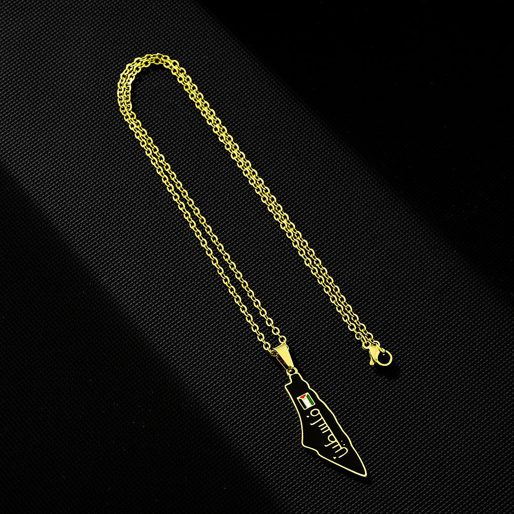 Retro Titanium Steel Pendant Necklace Accessories New