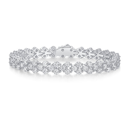 Moissanite Sterling Silver Woman Bracelet