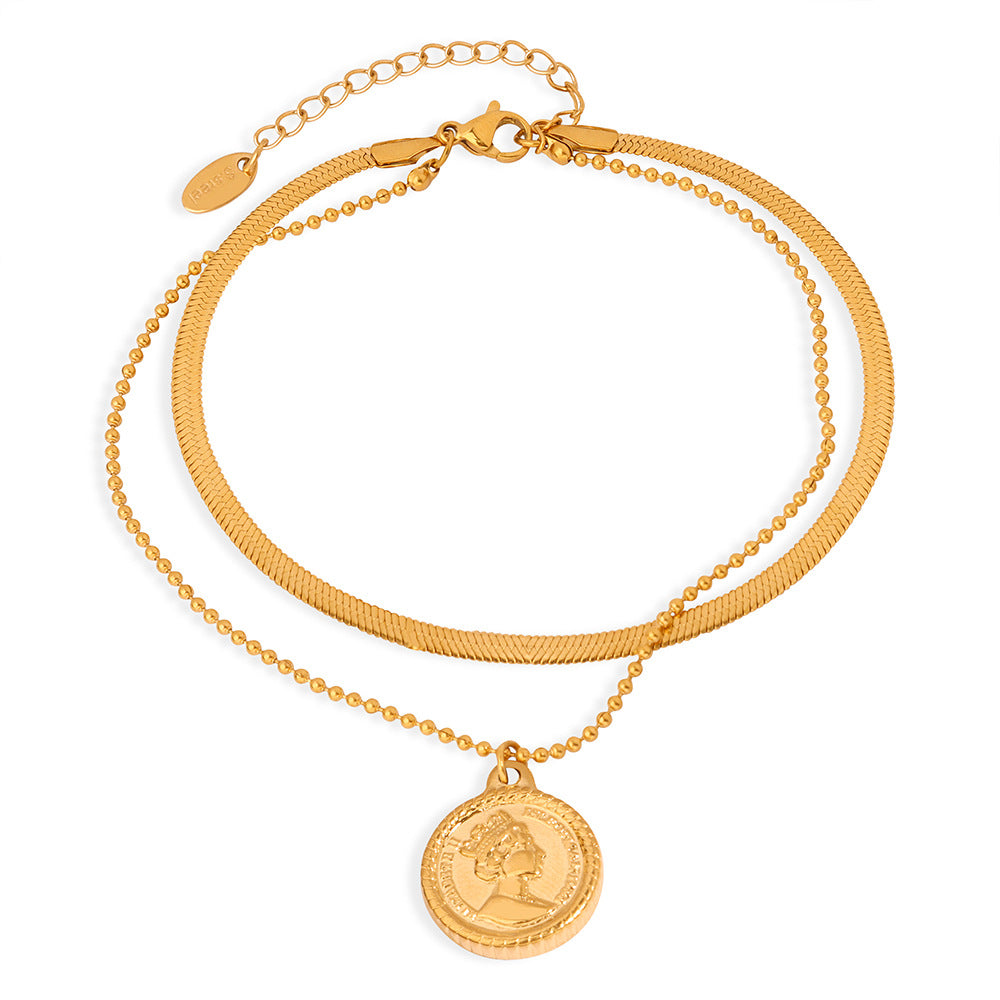 Luxury Retro Round Anklet